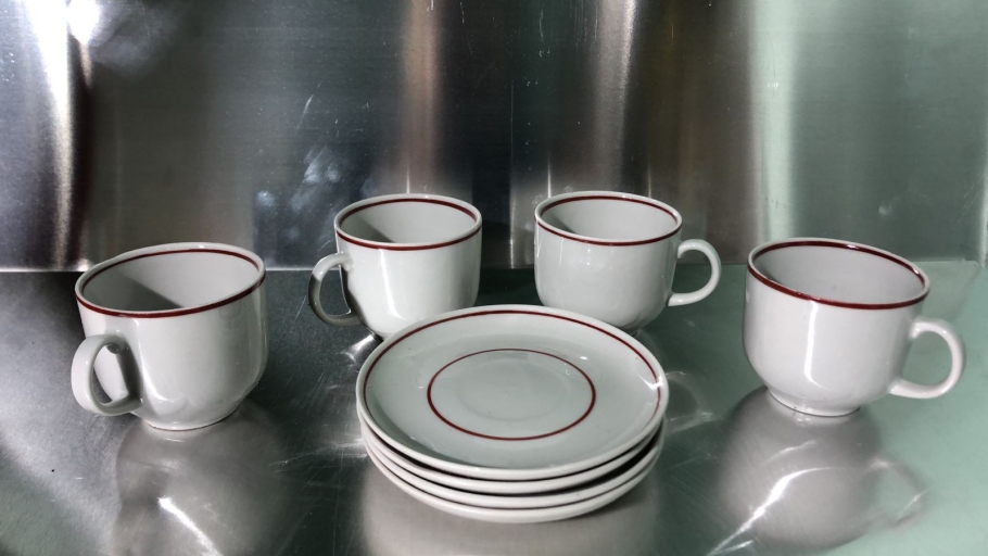 Кофейный набор 4 чашки+4 блюдца 